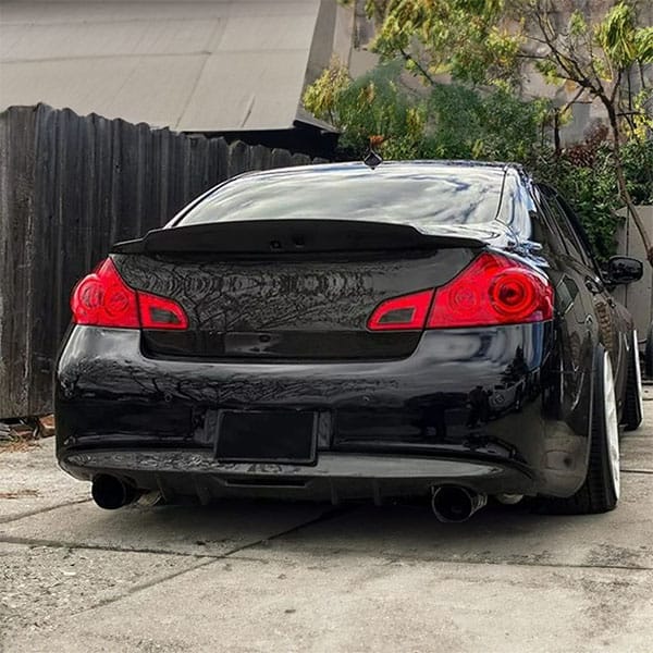 G37 Sedan Gloss Black Duckbill Spoiler